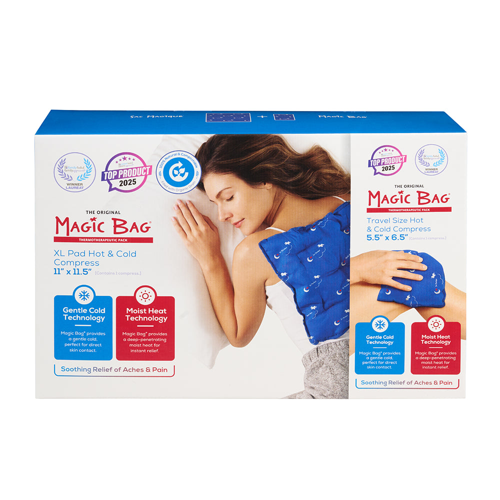 Ensemble : 2 compresses chaudes/froides (genou, cheville, dos)