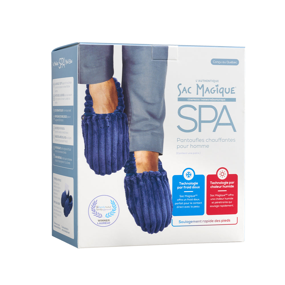 Magic Bag SPA Men’s Heatable Slippers - Navy Blue