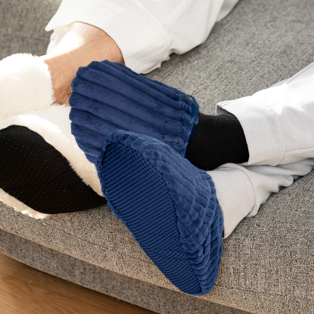 Magic Bag SPA Men’s Heatable Slippers - Navy Blue
