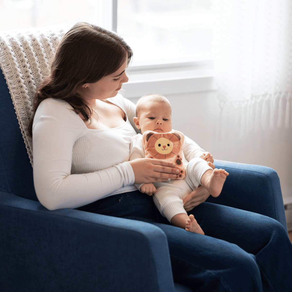 Warmy Bébé Milo le Lion | Compresse chauffante pour bébés 0+