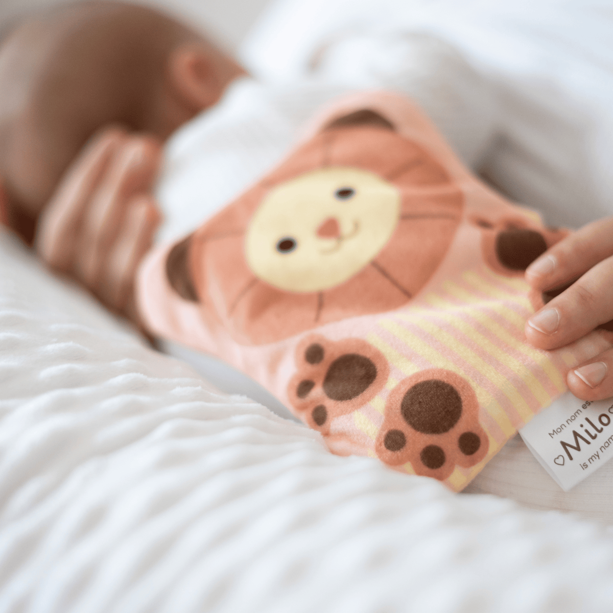 Warmy Bébé Milo le Lion | Compresse chauffante pour bébés 0+