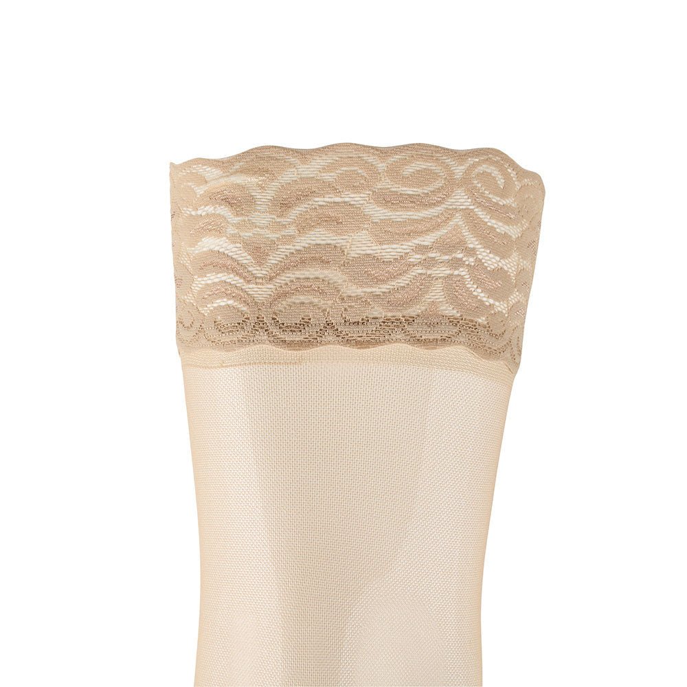 Supporo Thigh-high Compression Hose 20-25 mmHg for leg health and style.