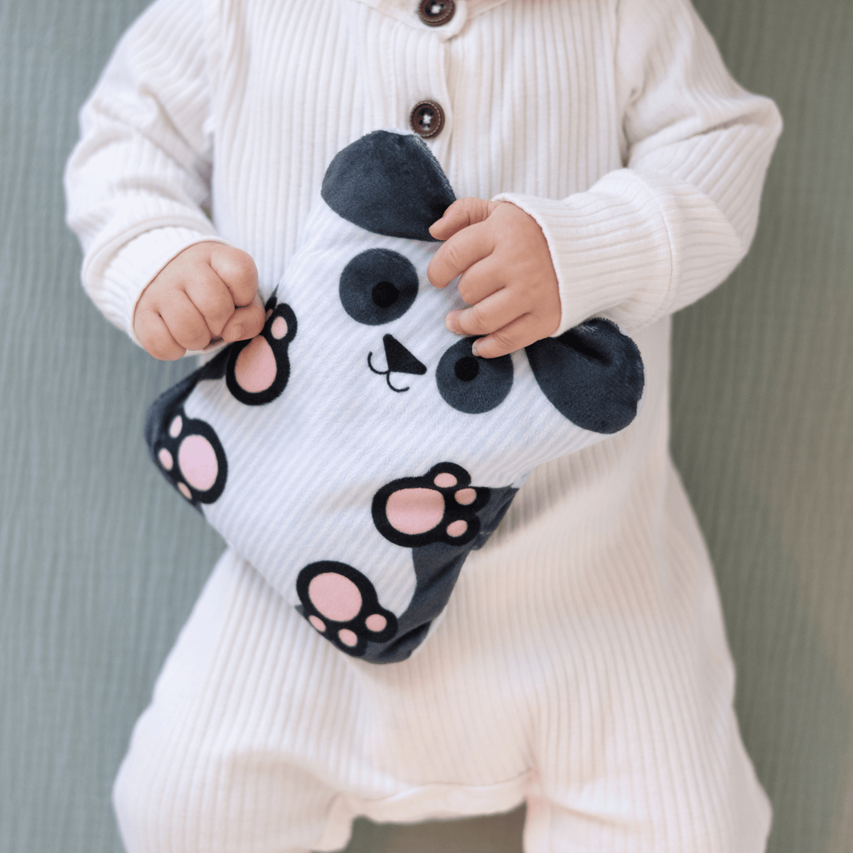 Warmy Bébé Kai le panda | Compresse chauffante pour bébés 0+