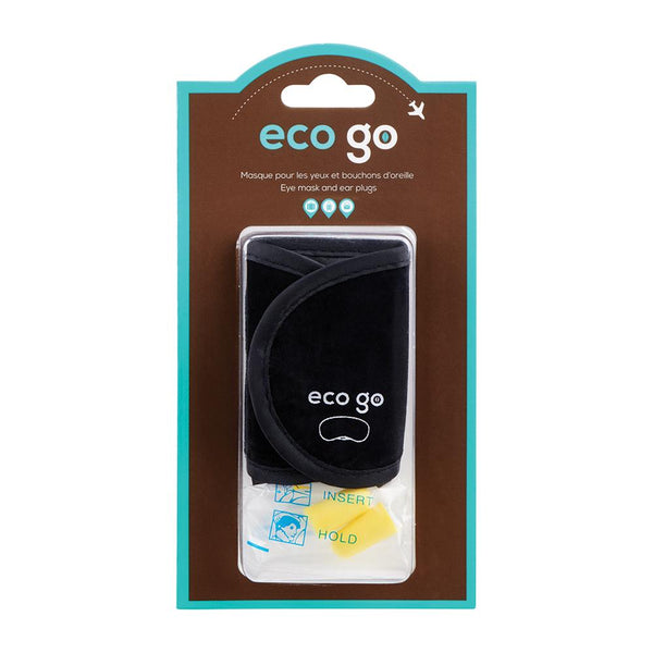 Kit Sommeil Voyage On The Go : Masque Noir + Bouchons D'Oreilles Orange - Neuf