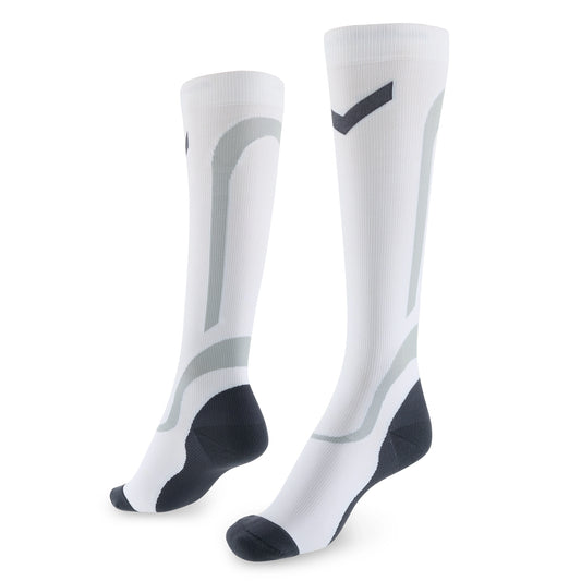 White Sport Compression Socks 15–20 mmHg
