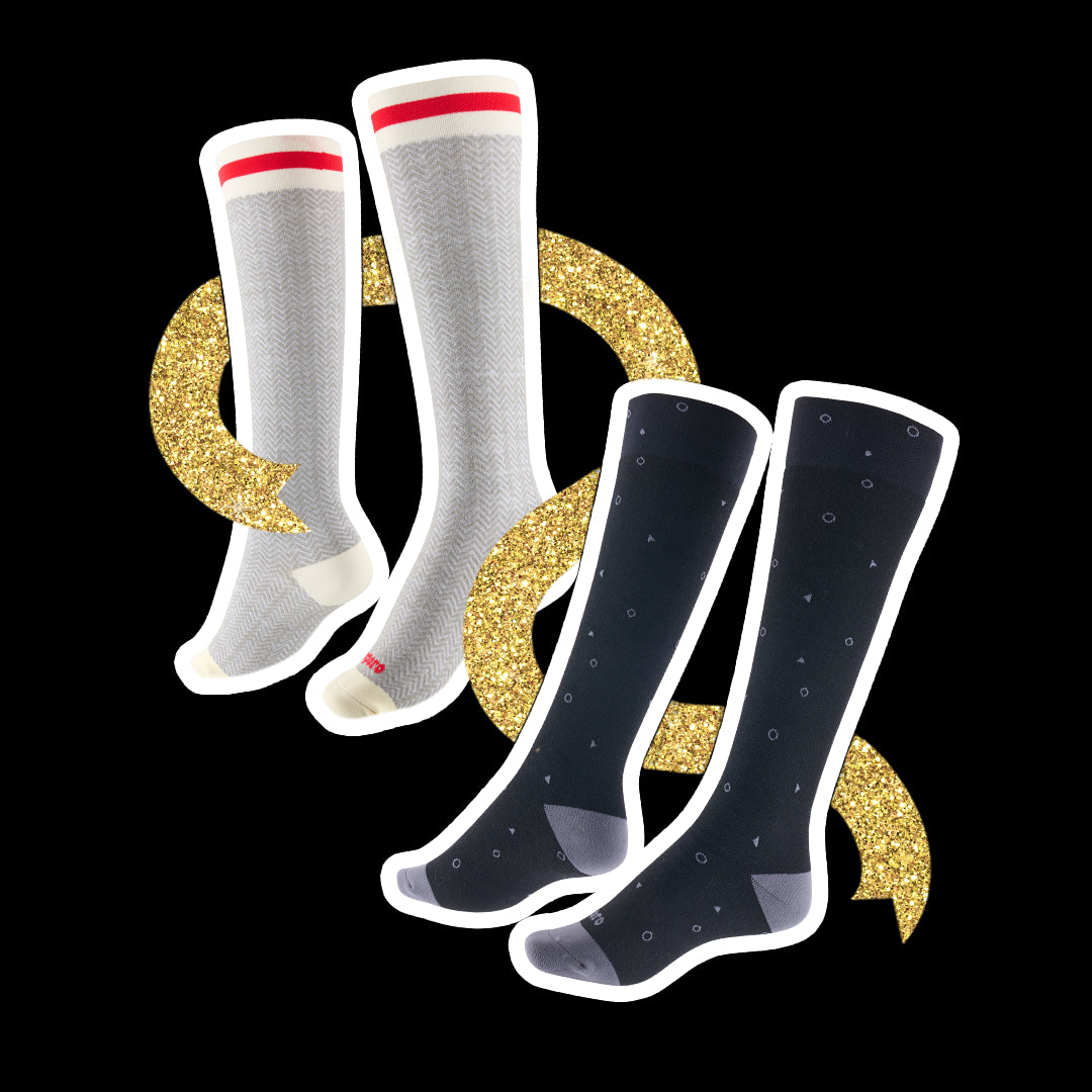 Ensemble Bien-Être et Chaleur – Bas de contention en laine mérinos (15-20 mmHg)