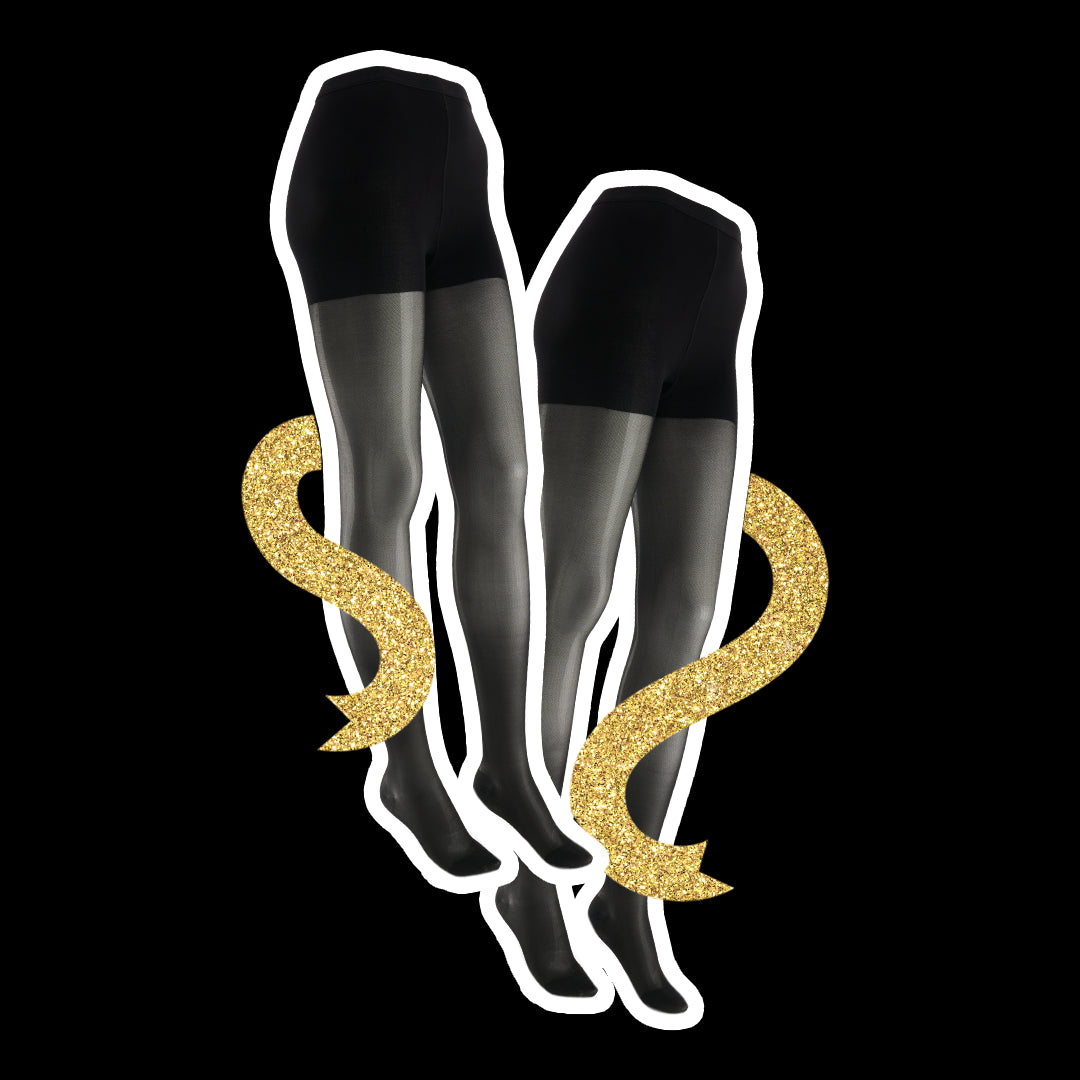 Ensemble Chic des Fêtes – 2 paires de bas collants 20-25 mmHg