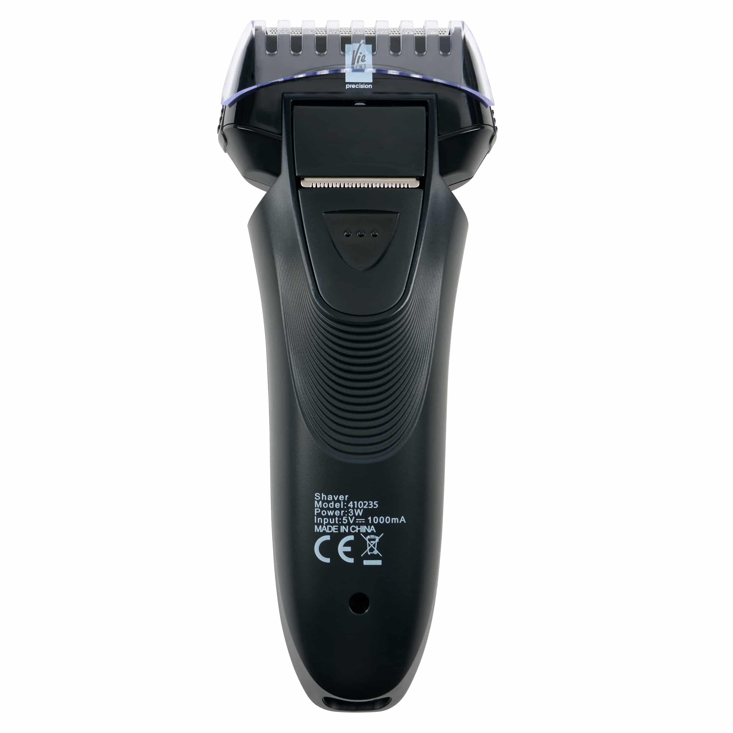 Cordless rechargeable shaver – wet or dry usage