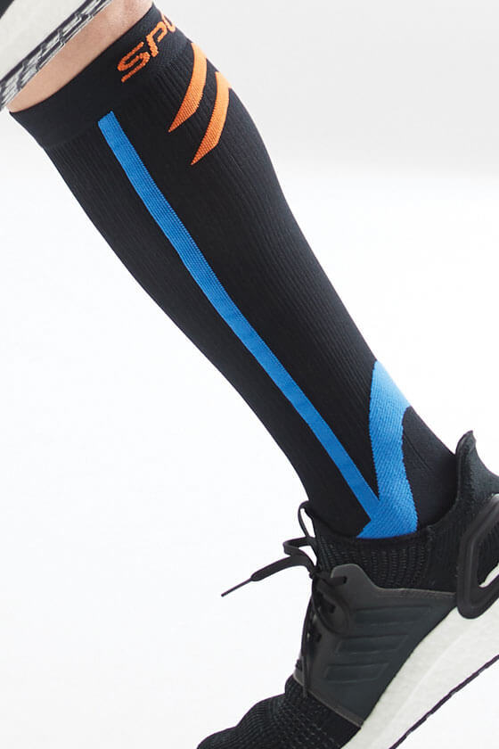 Unisex Compression Sports Socks Black and Blue