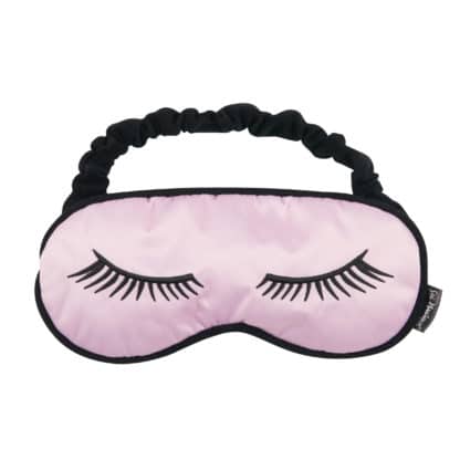 Spa chic pink eye mask