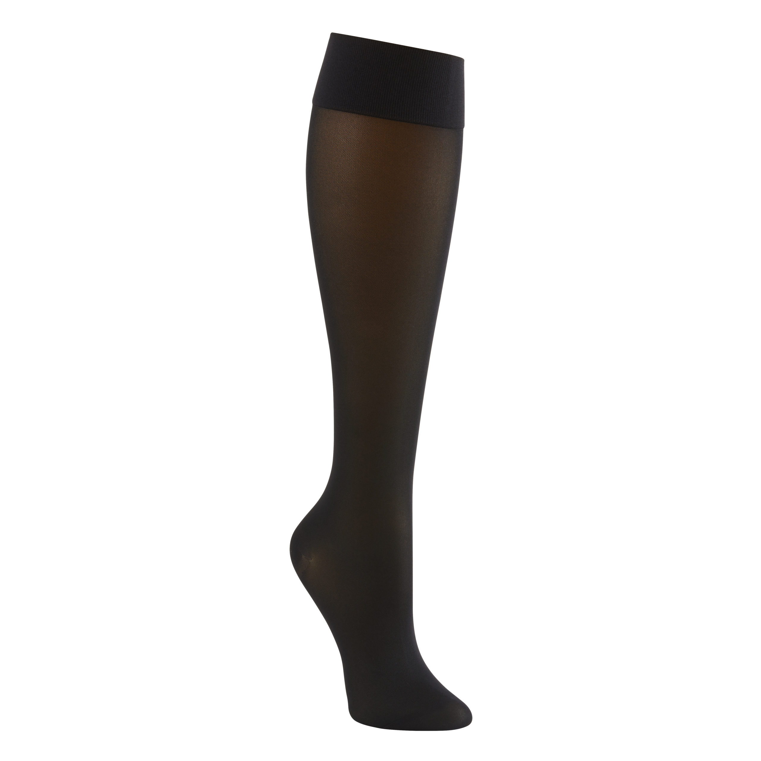 opaque knee-high compression socks, 16-20 MMHG