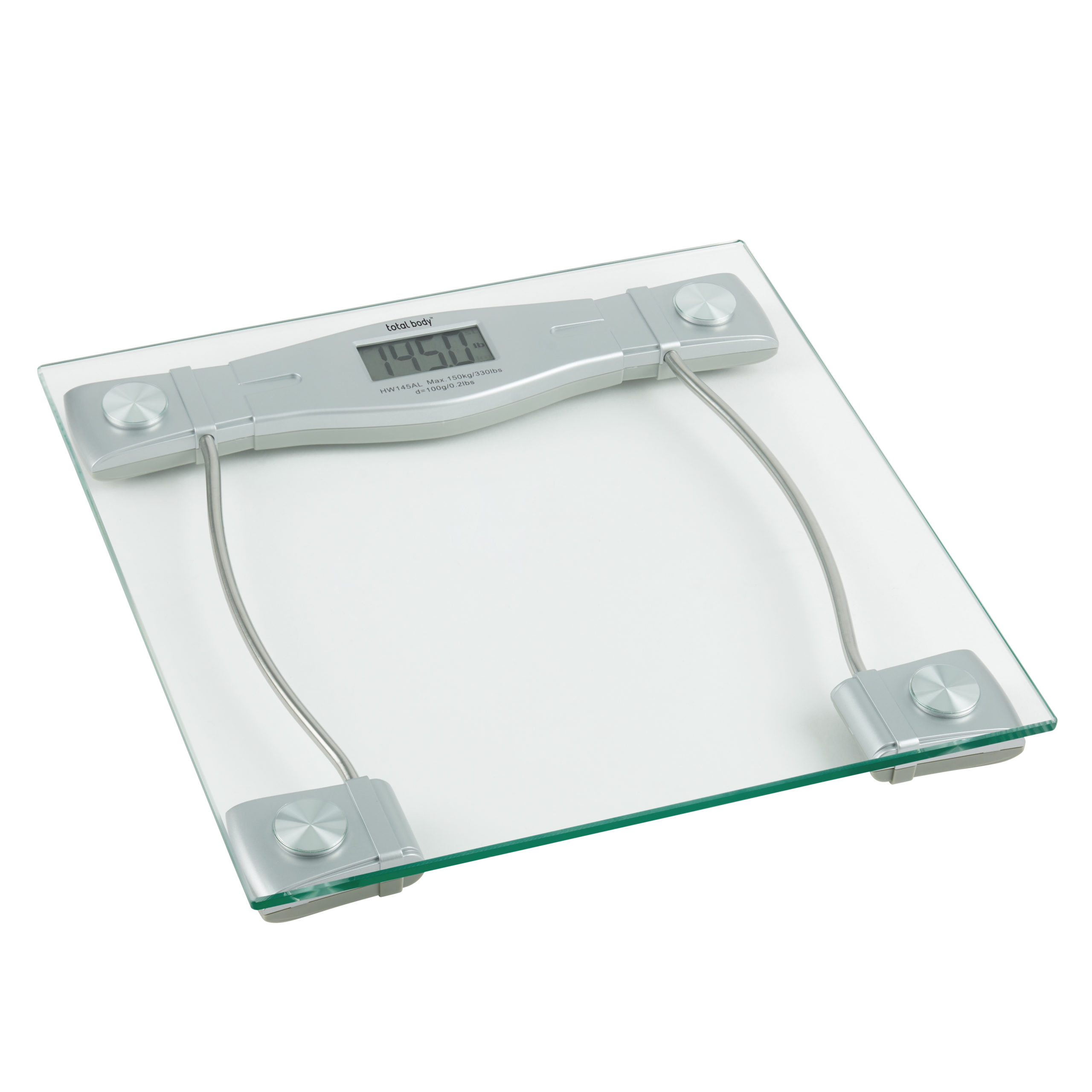 Total Body Electronic Personal Scale – Glass and Aluminum finish