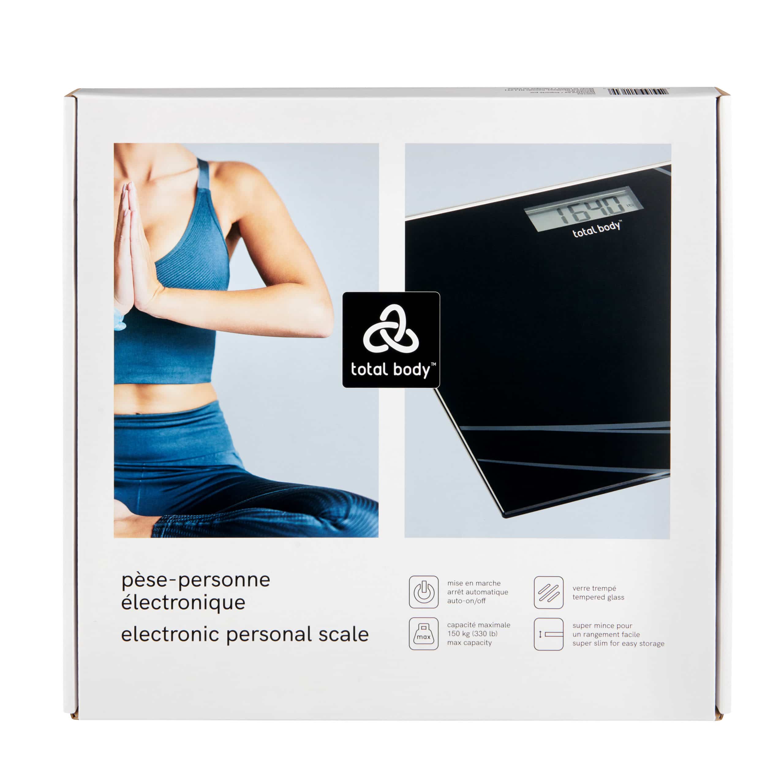 TOTAL BODY TEMPERED GLASS ELECTRONIC SCALE