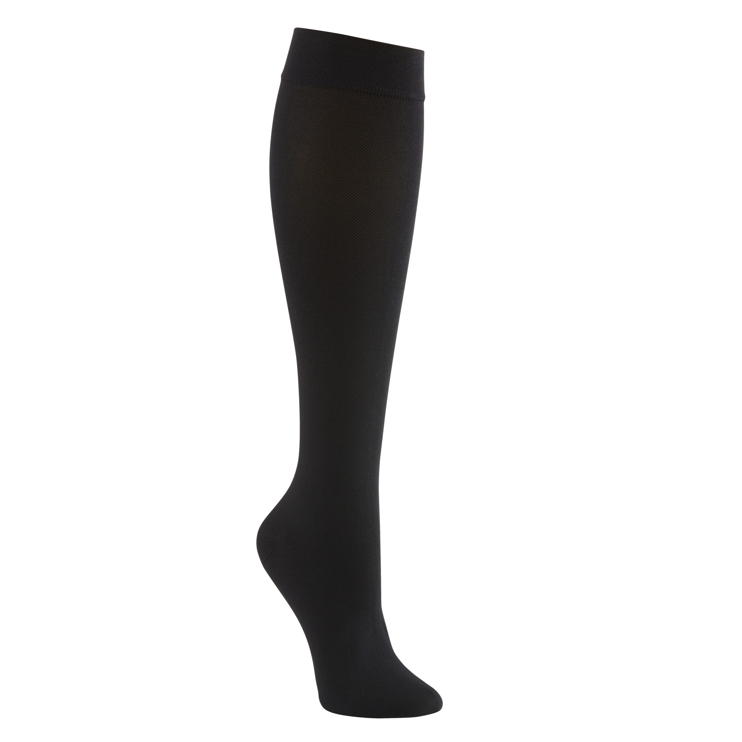 Opaque knee-high compression socks, 20-25 MMHG
